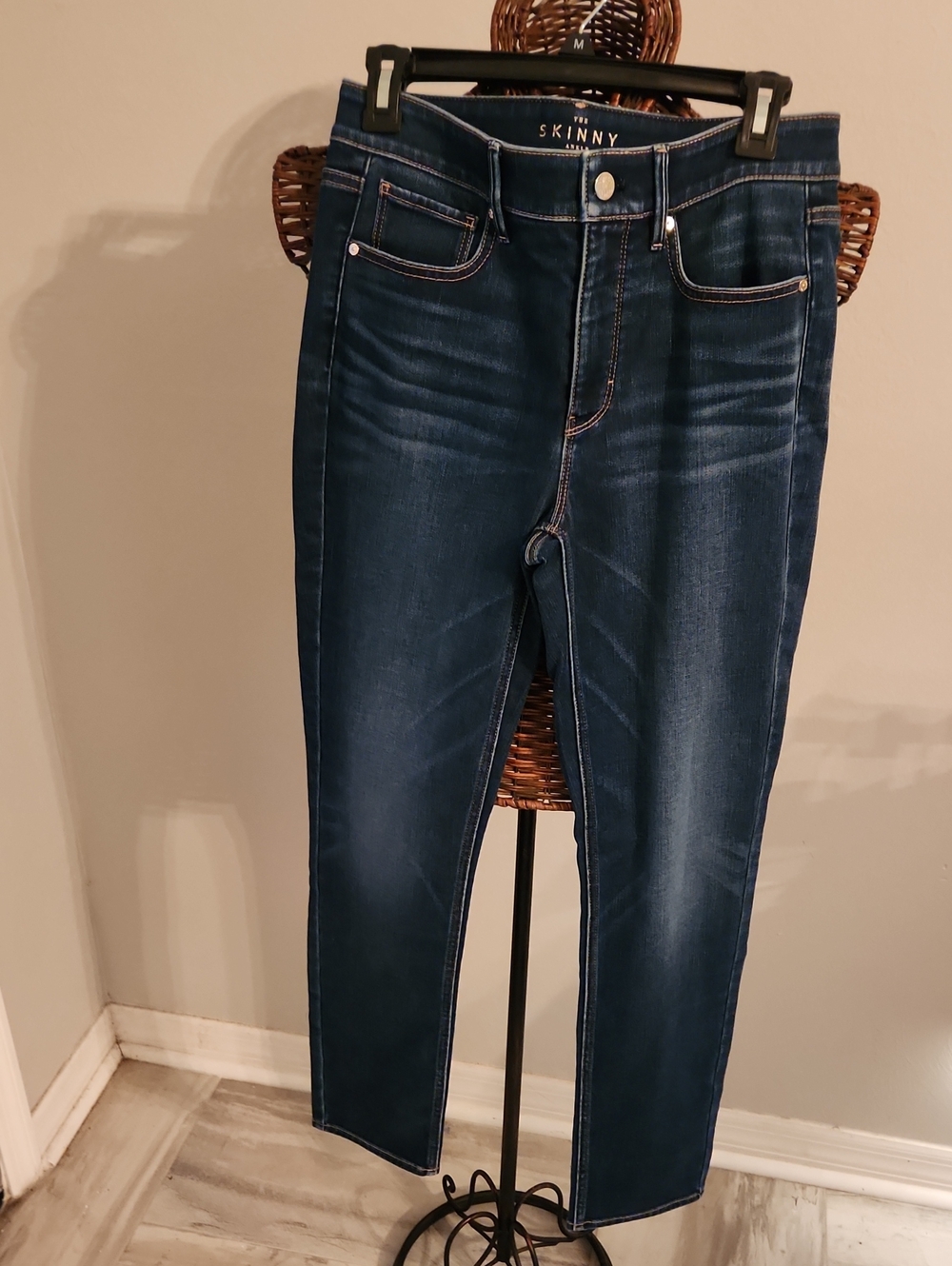 WHITE HOUSE BLACK MARKET Dark Indigo Skinny Jeans